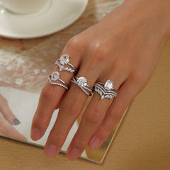 LAFONN Simple Crown Ring R0497CLP05