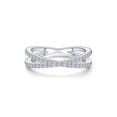 LAFONN Simple Crisscross Ring R0501CLP05