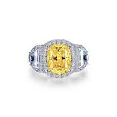 LAFONN Fancy Three-Stone Halo Ring R0512CAP05