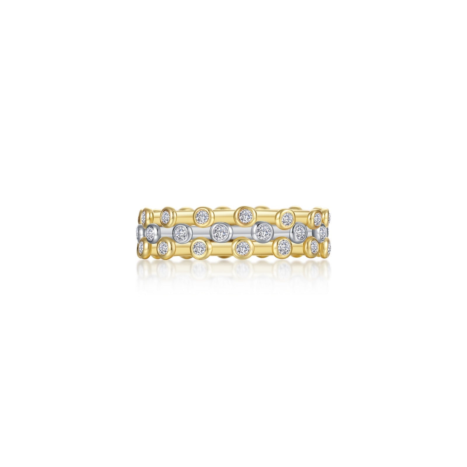 LAFONN 3-Piece Bezel-Set Eternity Ring Set R0528CLT05