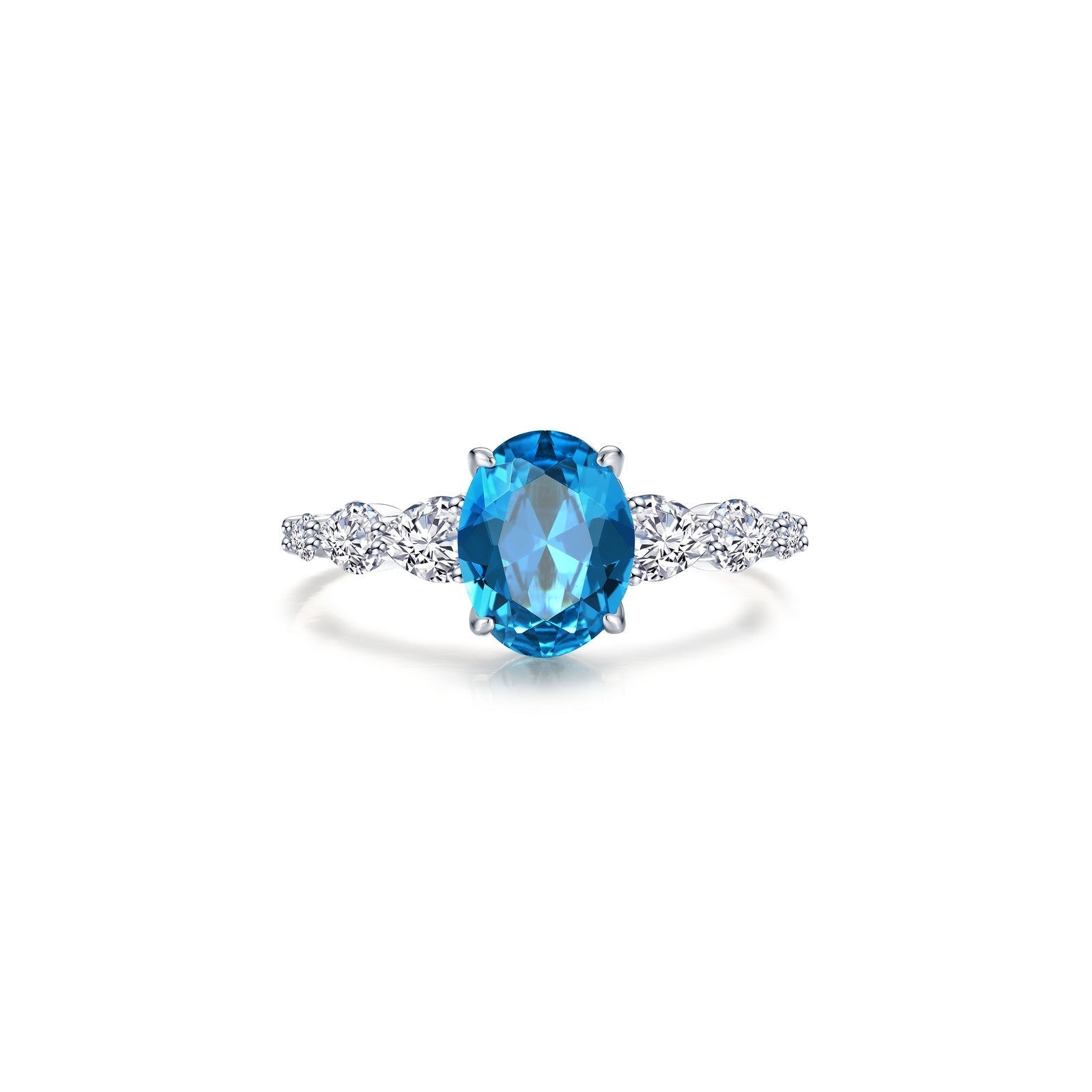 LAFONN Fancy Peach Fuzz Lab-Grown Sapphire Solitaire Ring SYR028PP05