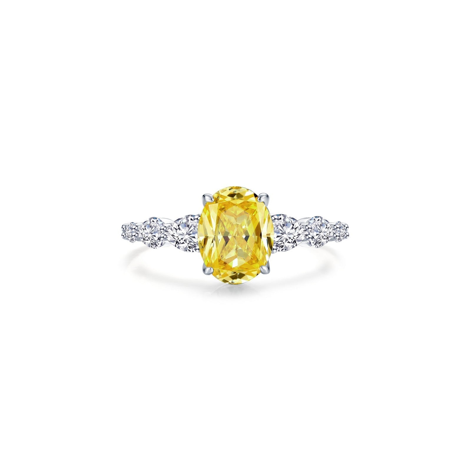 LAFONN 3.66 CTW Canary Oval Solitaire Ring R0540CAP05