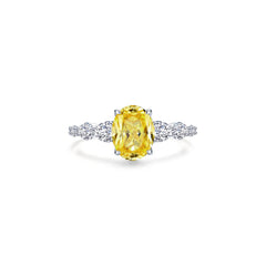 LAFONN 3.66 CTW Canary Oval Solitaire Ring R0540CAP05