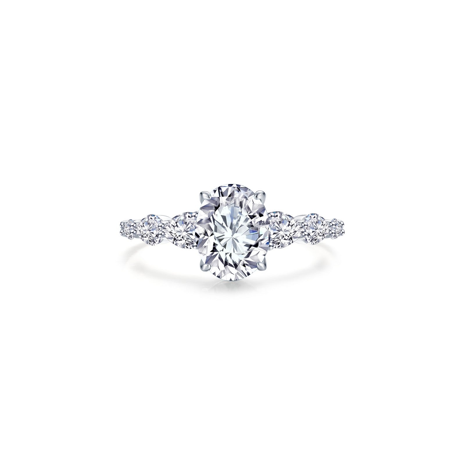 LAFONN 3.66 CTW Oval Solitaire Ring R0540CLP05