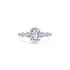 LAFONN 3.66 CTW Oval Solitaire Ring R0540CLP05