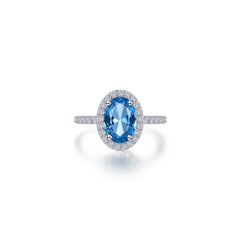 LAFONN 2.6 CTW Oval Halo Engagement Ring R0546BTP05