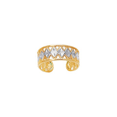 Parkplace Jewelers 14k-two-tone-gold-toe-ring-r413