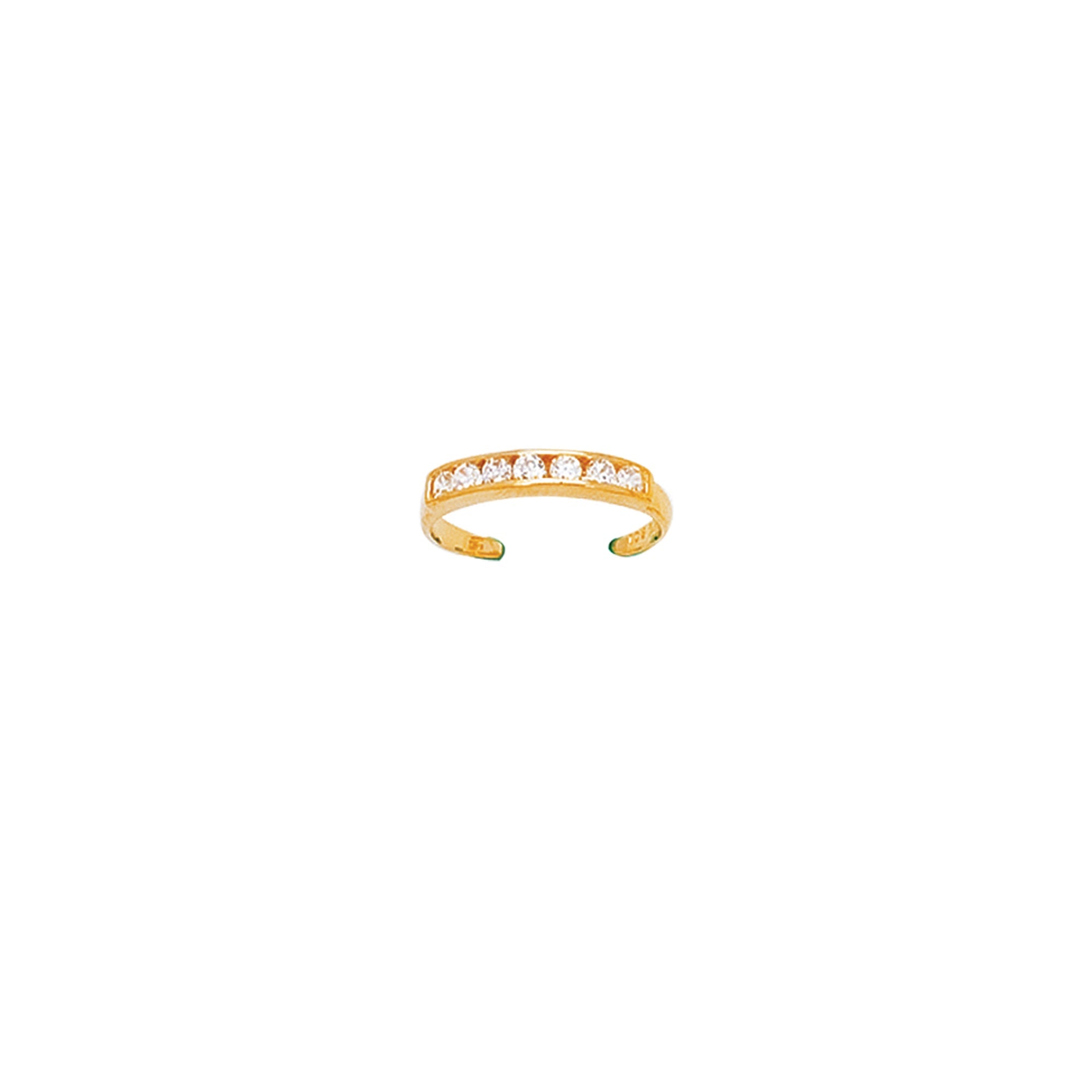 Parkplace Jewelers 14k-gold-cz-channel-set-toe-ring-r430