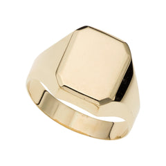Parkplace Jewelers 14k-gold-polished-rectangular-signet-ring-r7198