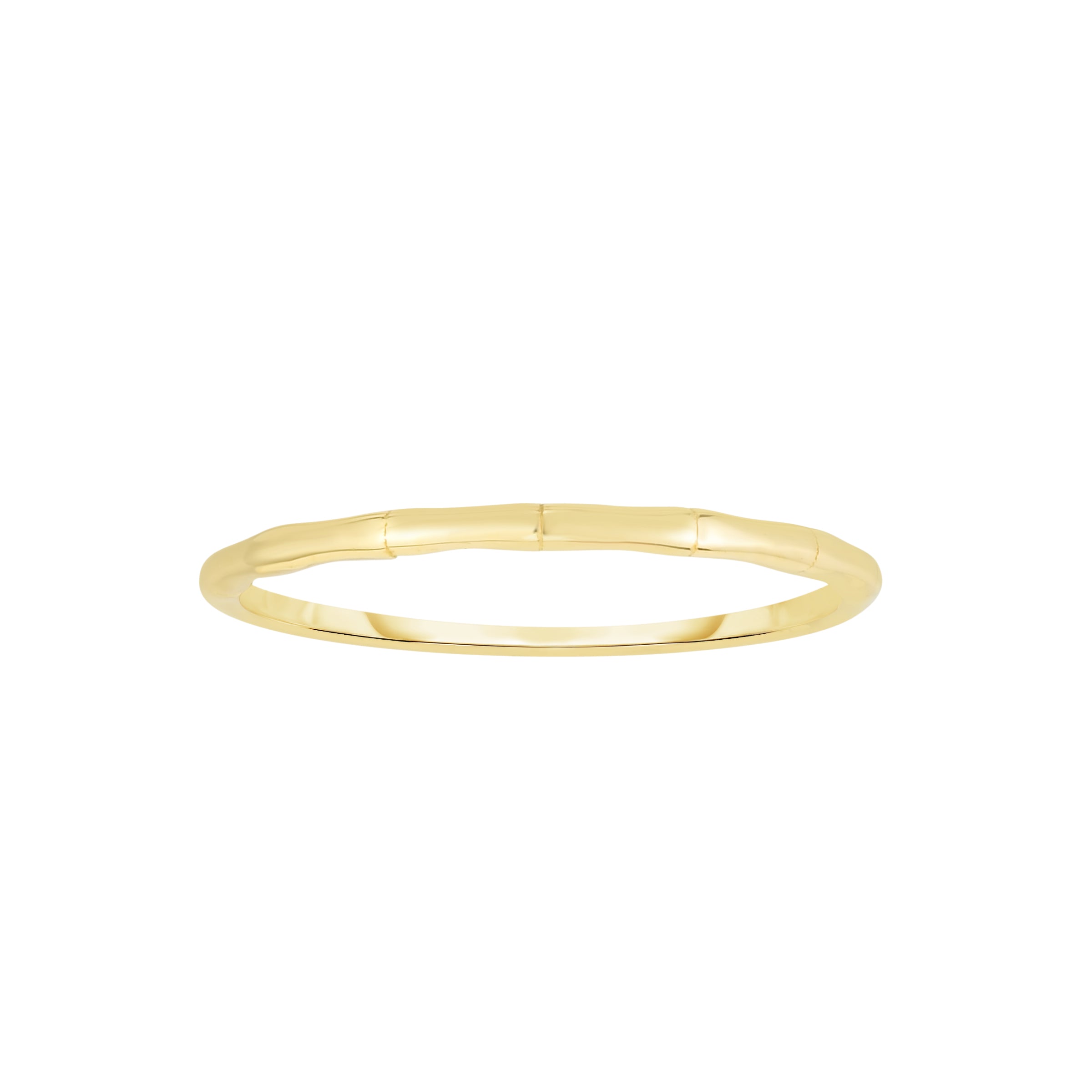 Royal Chain 14K Gold Bamboo Ring R7752