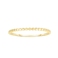 Yellow Gold Diamond Cut/ Textured Stack Rings Ring