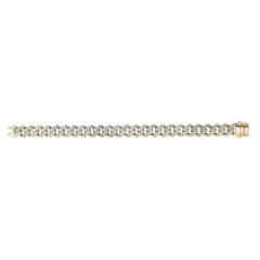 Royal Chain 14K Gold 11.5mm Lite Miami Cuban with Diamonds  RC10037