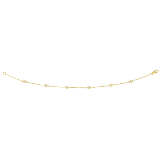 Yellow Gold  Diamonds By The Yard Bracelet