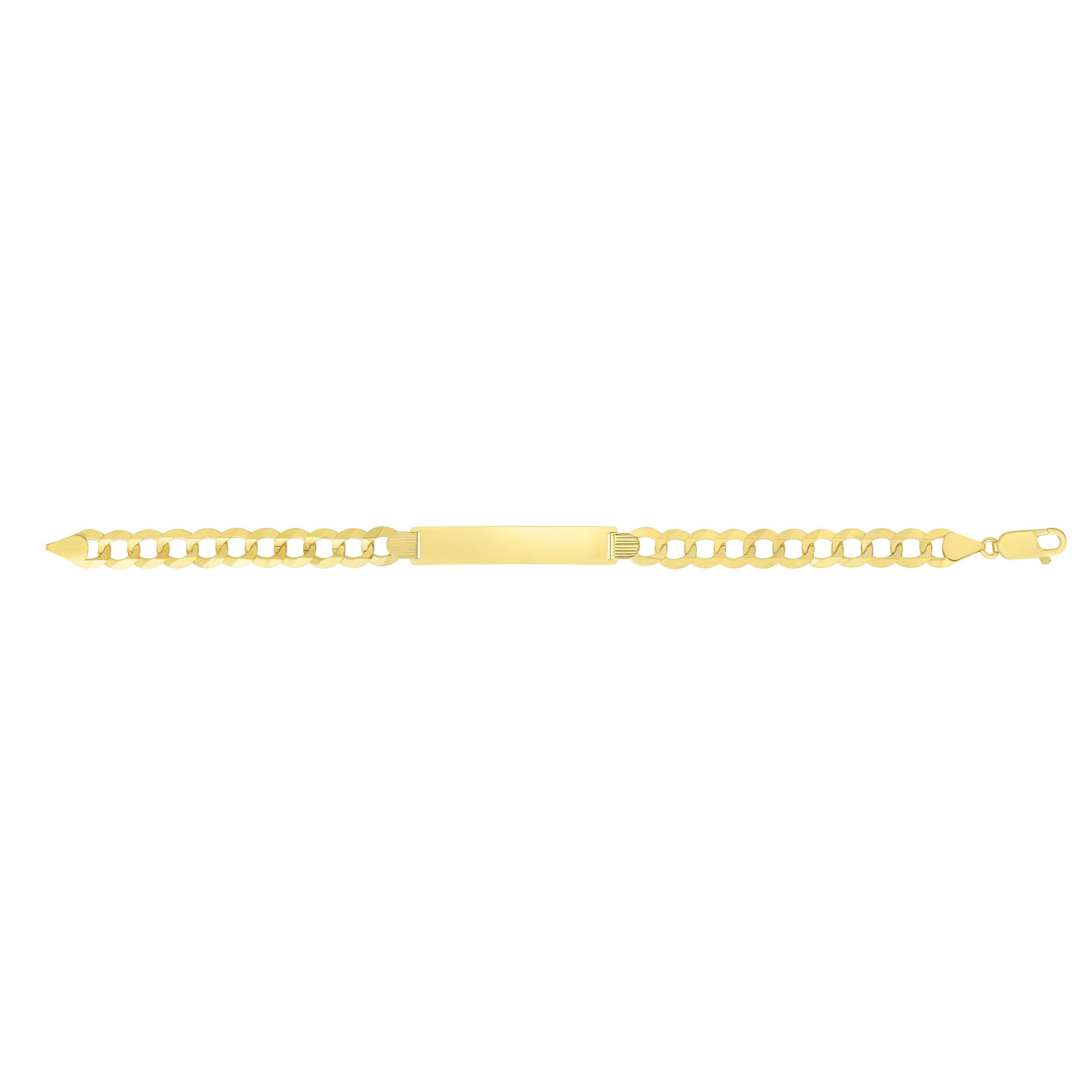 Royal Chain 14K Gold 8.3mm Polished Curb ID Bracelet RC10119