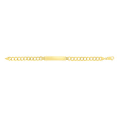 Royal Chain 14K Gold 8.3mm Polished Curb ID Bracelet RC10119