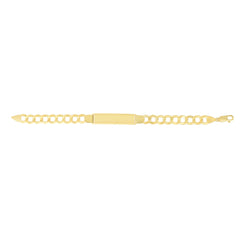 Royal Chain 14K Gold 10mm Polished Curb ID Bracelet RC10120