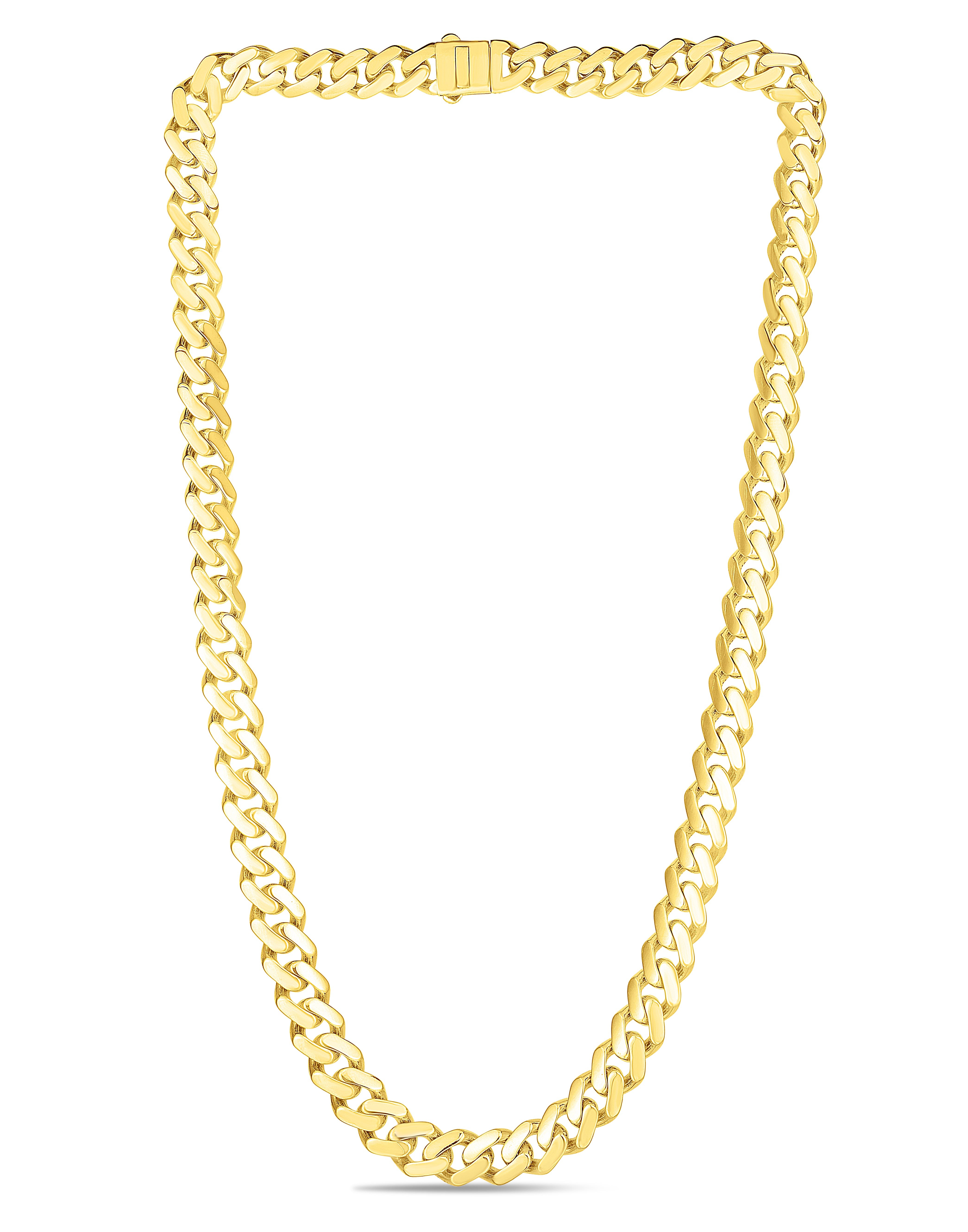 Parkplace Jewelers 14k-gold-lite-miami-cuban-chain-rc1033