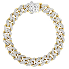 Parkplace Jewelers 14k-gold-pave-lite-miami-cuban-rc103