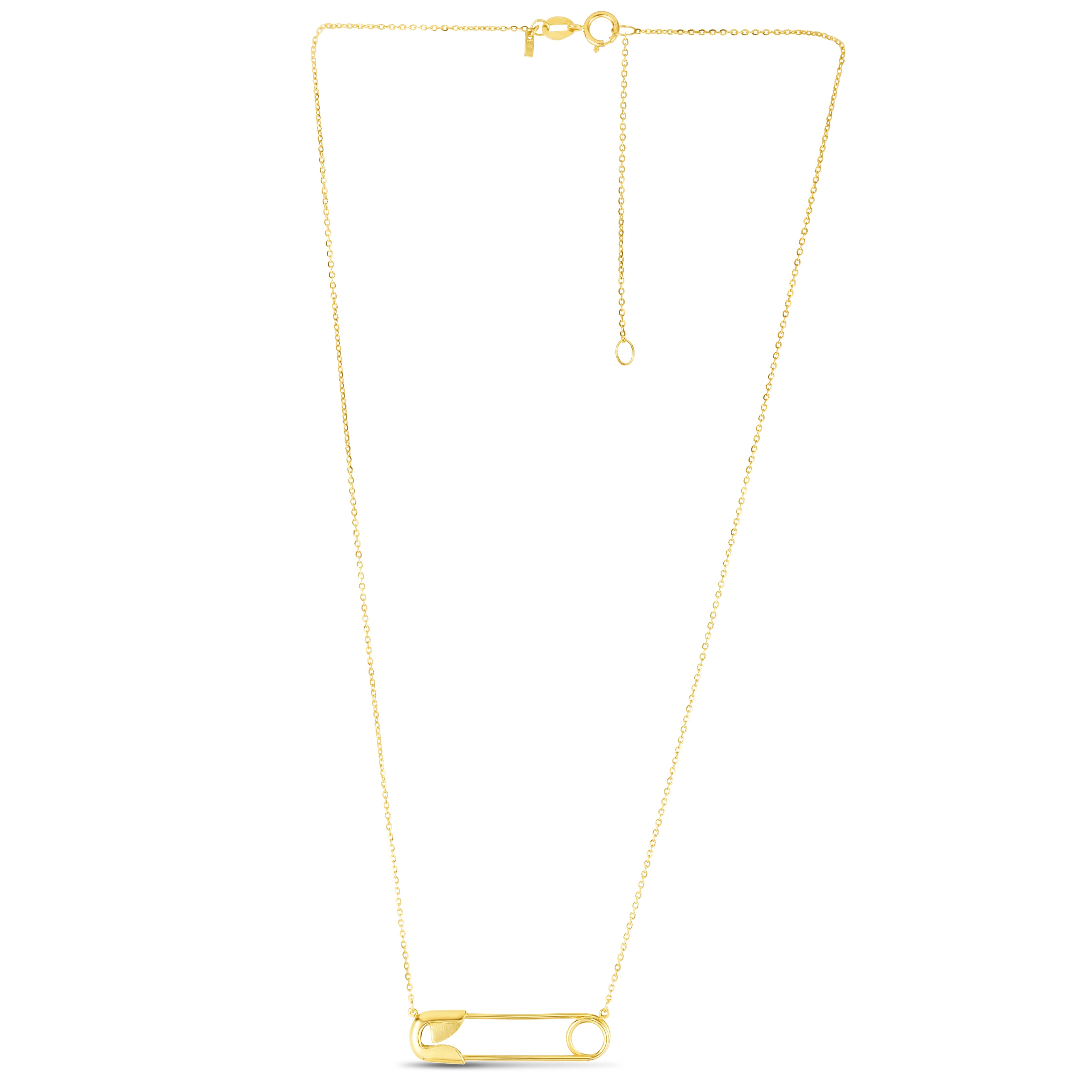 Parkplace Jewelers 14k-safety-pin-necklace-rc11321