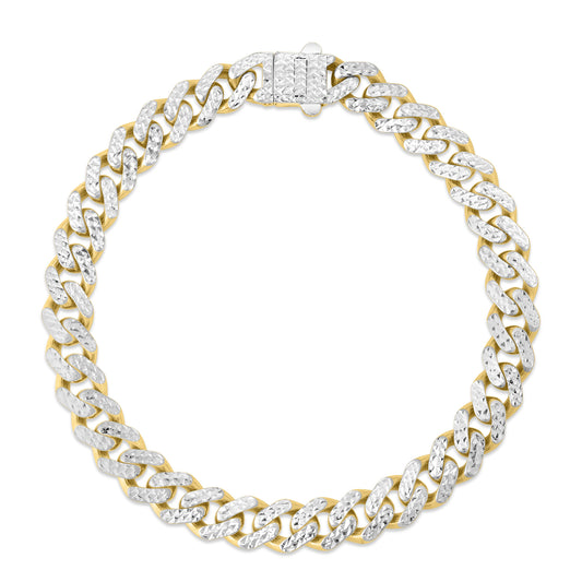 Parkplace Jewelers 14k-8mm-white-pave-lite-miami-cuban-chain-rc11595