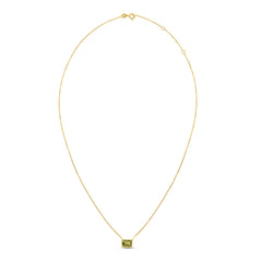 Yellow Gold Polished Semi-precious Jewelry Necklace