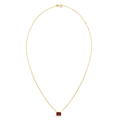 Yellow Gold Polished Semi-precious Jewelry Necklace