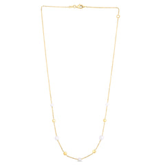 Parkplace Jewelers 14k-gold-pearl-bead-tin-cup-necklace-rc12851