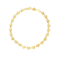 Yellow Gold Polished Miror Chain Fashion Bracelet