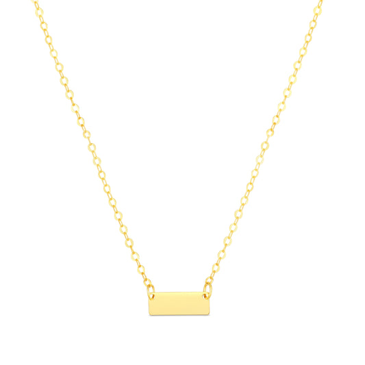 Yellow Gold Polished Mini Pendants Necklace