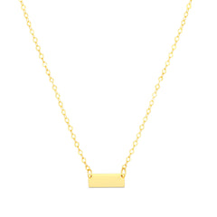 Yellow Gold Polished Mini Pendants Necklace