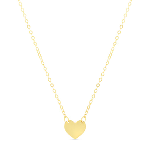 Yellow Gold Polished Mini Pendants Necklace