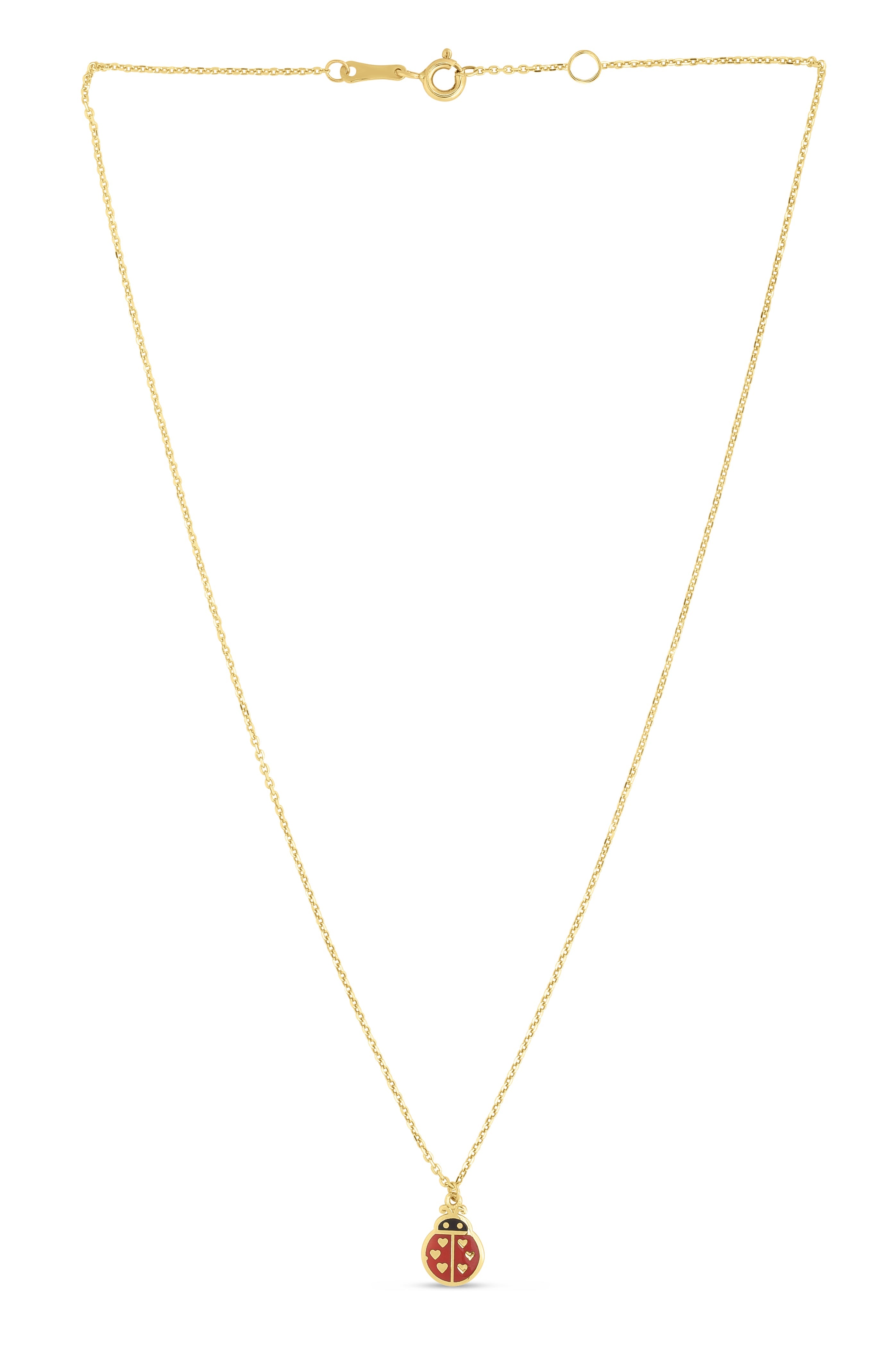 Parkplace Jewelers 14k-gold-ladybug-enamel-necklace-rc14045