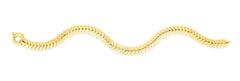 Royal Chain 14K Gold 6mm Chevron Link Bracelet RC14290