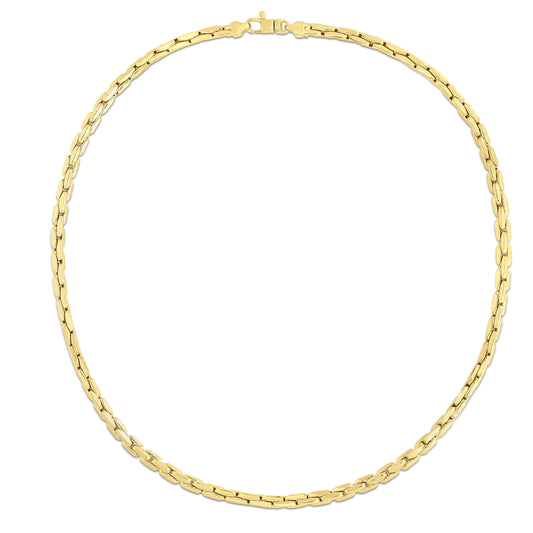 Royal Chain 14K Gold Compressed Cable Link Bracelet RC14298