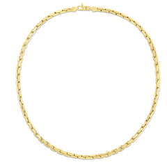 Royal Chain 14K Gold Compressed Cable Link Bracelet RC14298