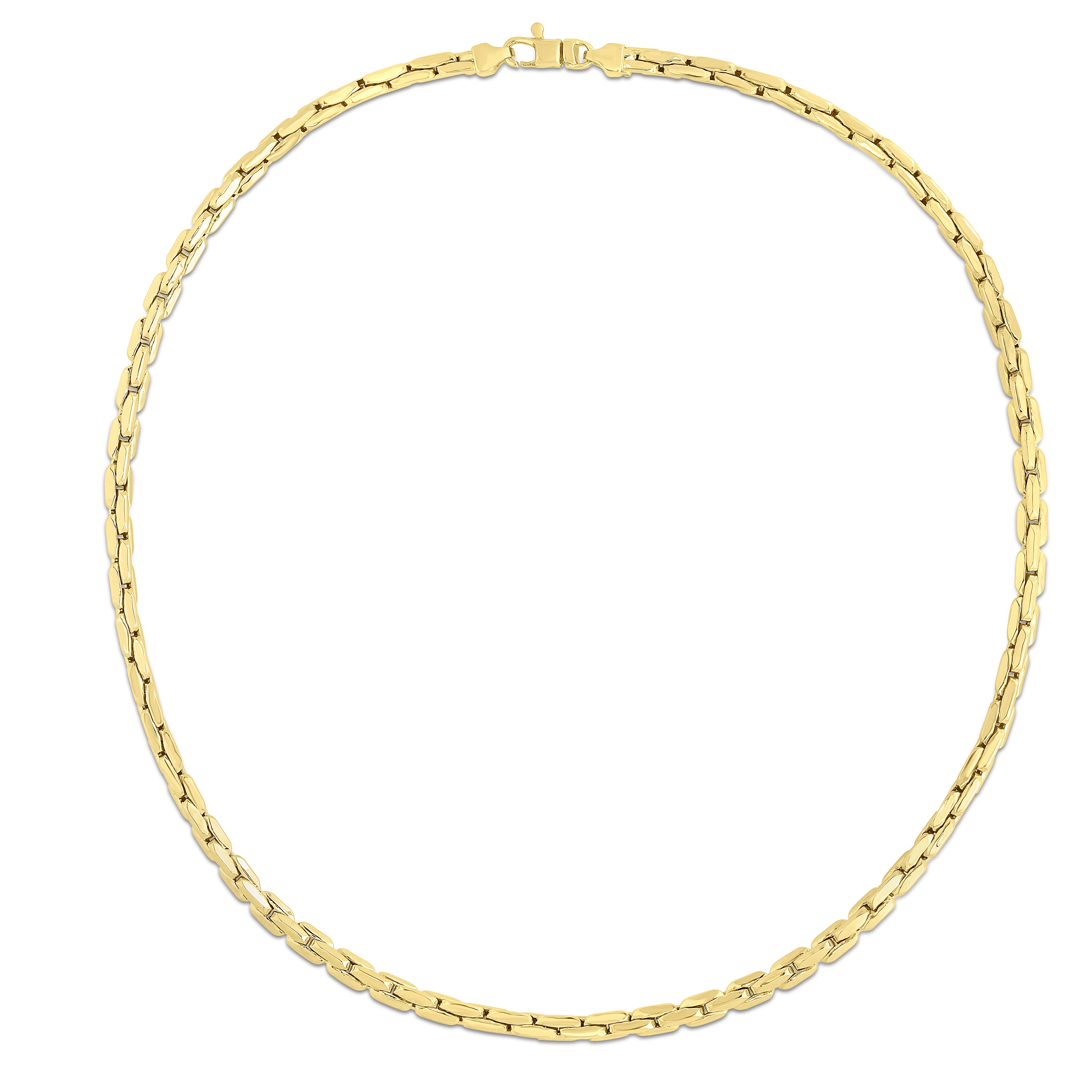 Parkplace Jewelers 14k-gold-compressed-cable-link-necklace-rc14298