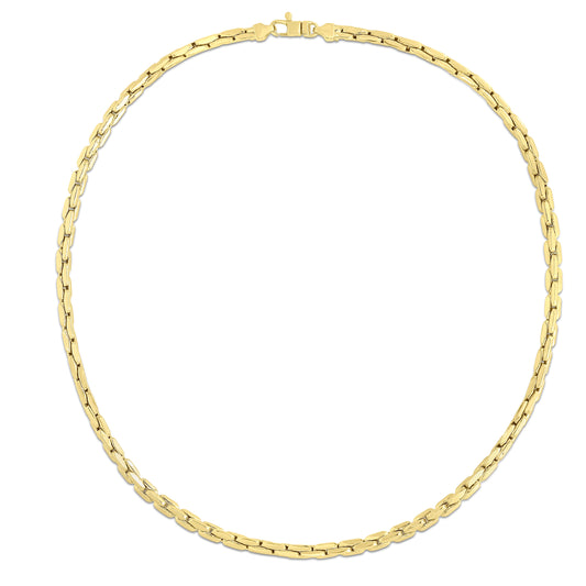 Parkplace Jewelers 14k-gold-compressed-cable-link-necklace-rc14298
