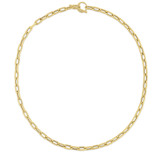 Royal Chain 14K Gold Paperclip Toggle Link Bracelet RC14302