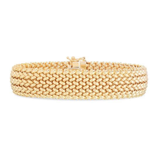 Parkplace Jewelers 14k-large-mesh-rice-bracelet-rc14819