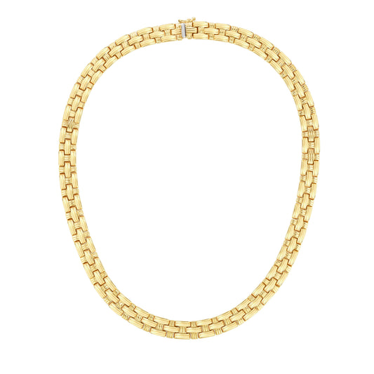 Parkplace Jewelers 14k-gold-basketweave-necklace-rc2383