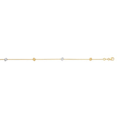 Two-tone Gold Polished Religious Fashion Bracelet