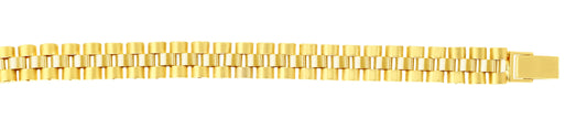 Parkplace Jewelers 14k-gold-9-3mm-railroad-link-bracelet-rc3651