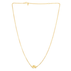 Yellow Gold Polished Amore Love Knots Necklace