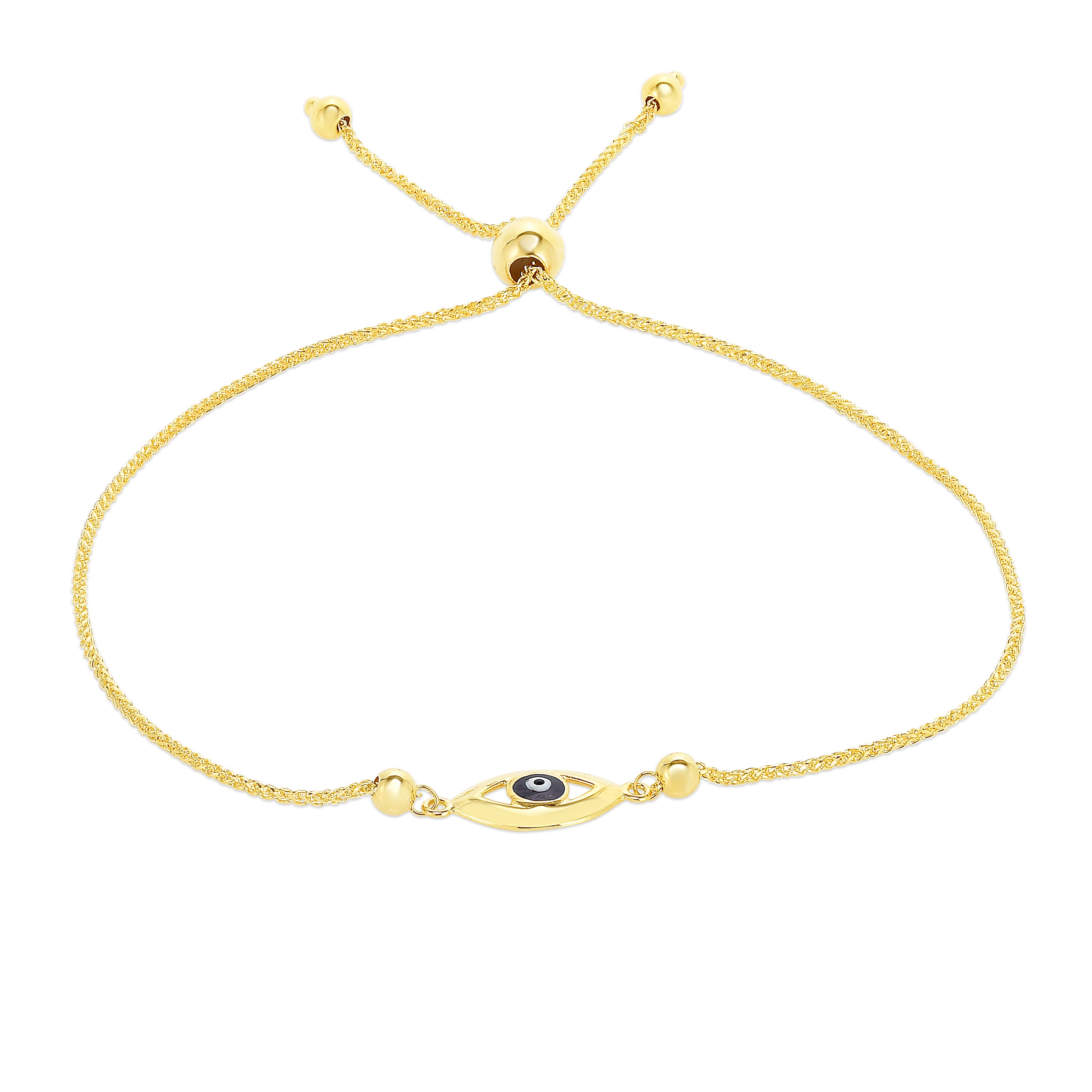 Royal Chain 14K Gold Eye Friendship Bracelet RC6798