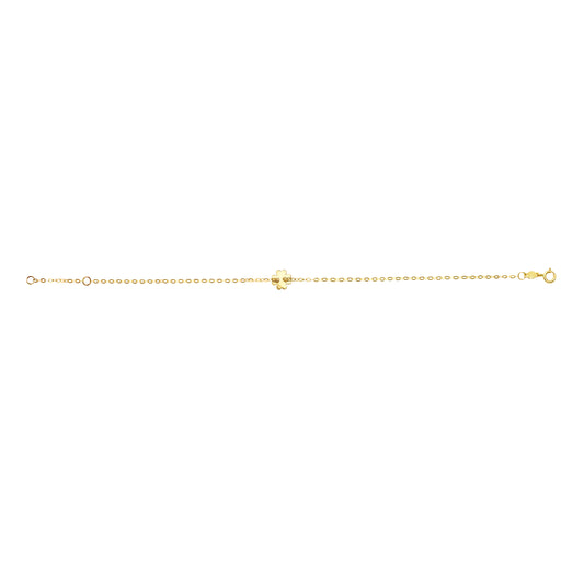 Royal Chain 14K Gold Clover Bracelet RC6977