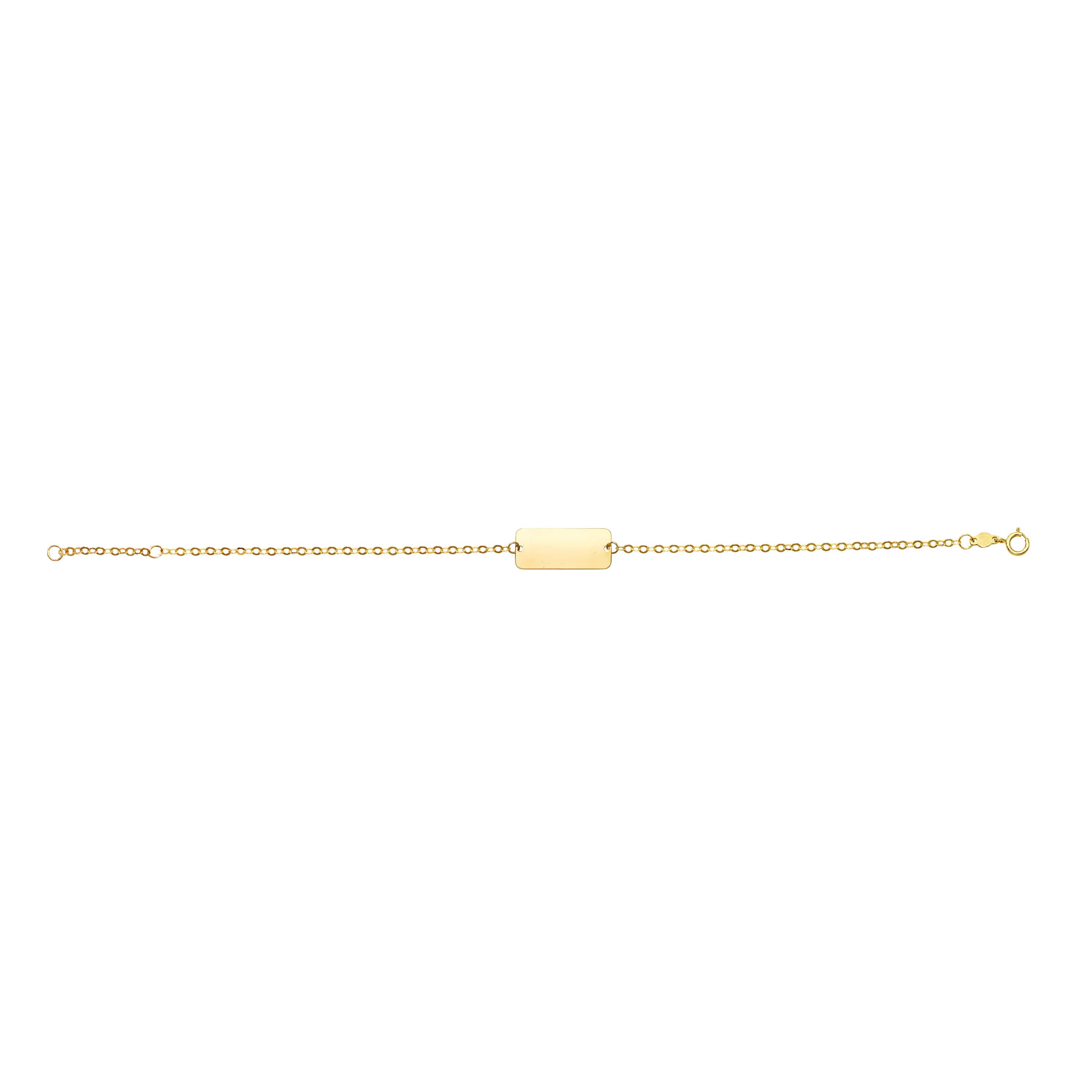 Royal Chain 14K Gold ID Bracelet RC7019