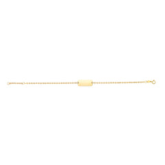 Royal Chain 14K Gold ID Bracelet RC7019