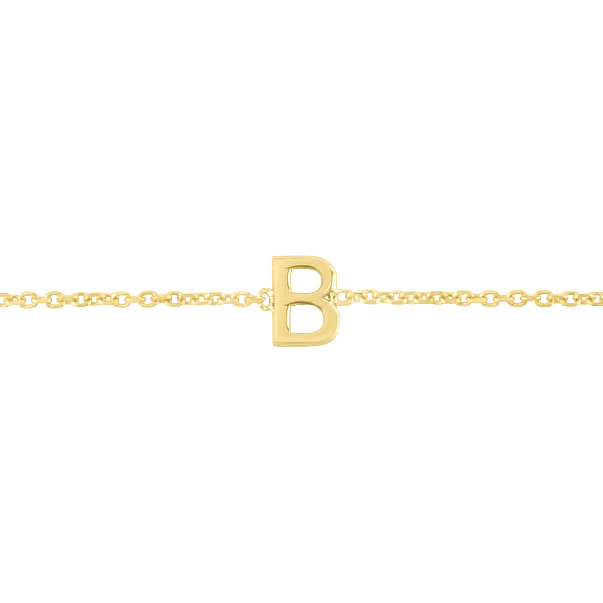 Royal Chain 14K Mini Initial B Bracelet RCB13324