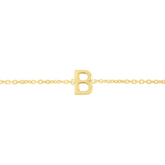 Royal Chain 14K Mini Initial B Bracelet RCB13324