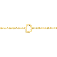 Royal Chain 14K Mini Initial D Bracelet RCD13324